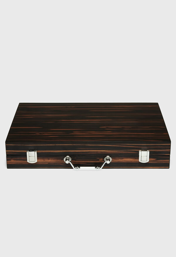 Paul Stuart Matte Ebony Backgammon Set, image 3