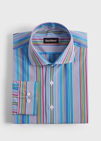 Paul Stuart Cotton Multicolor Stripe Sport Shirt, thumbnail 1