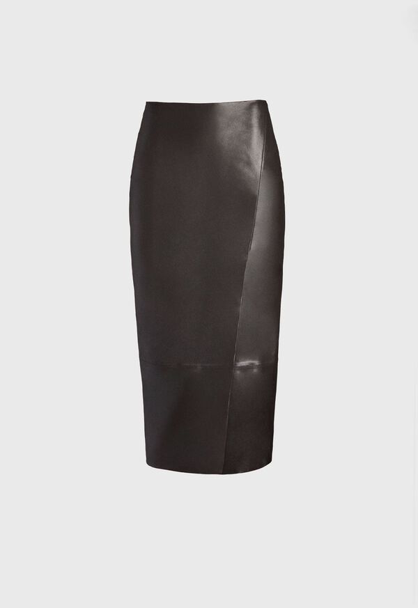 Paul Stuart Leather Midi Skirt, image 1