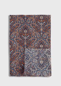 Paul Stuart Cotton & Linen Paisley Print Scarf, thumbnail 1