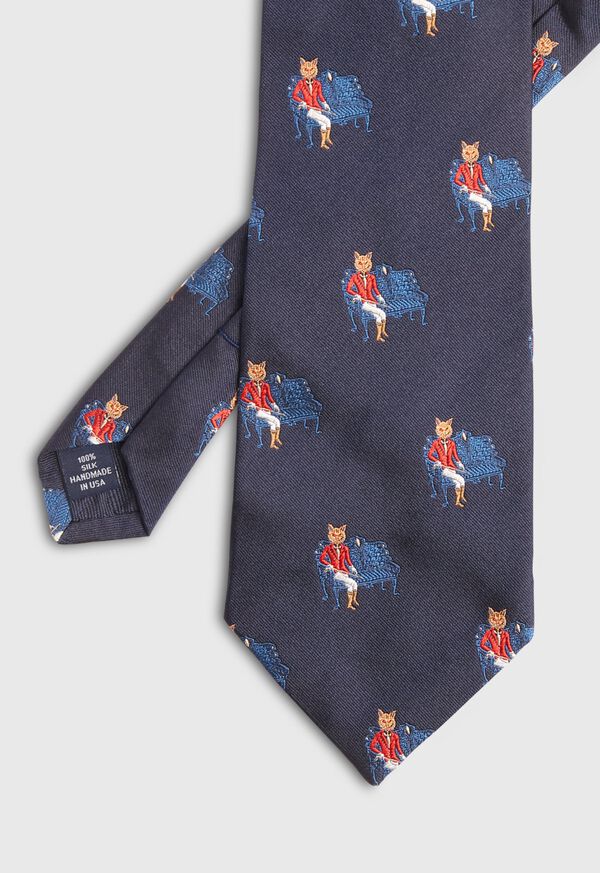 Paul Stuart Fox Club Silk Tie, image 1