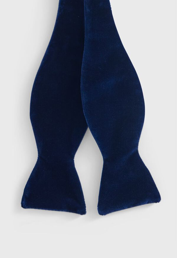 Paul Stuart Blunt Edge Cotton Velvet Bow Tie, image 3