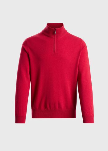 Paul Stuart Essential Cashmere Quarter Zip Sweater