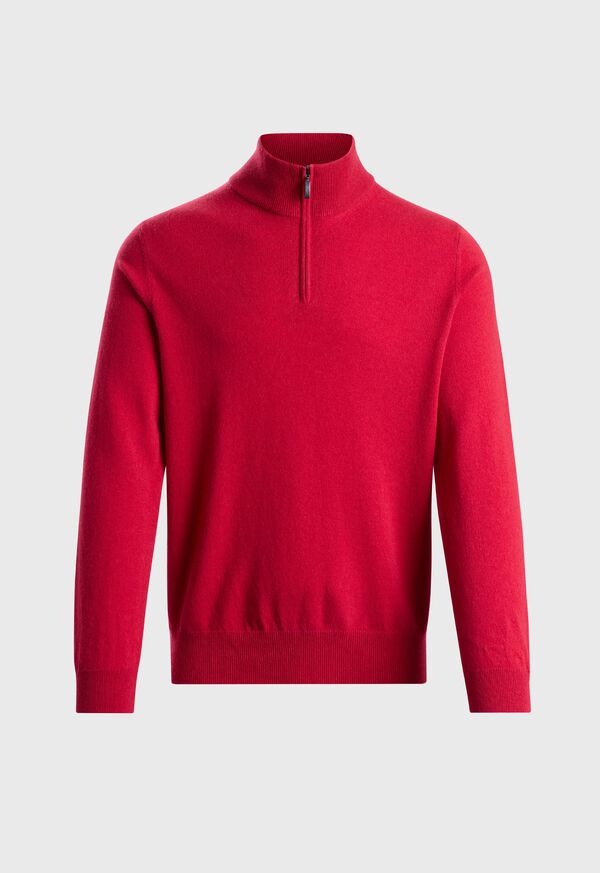 Paul Stuart Essential Cashmere Quarter Zip Sweater, image 1