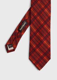 Paul Stuart Printed Wool Plaid Tie, thumbnail 1