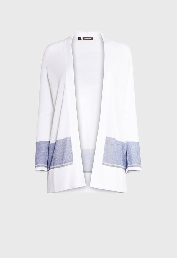 Paul Stuart Lightweight Colorblock Cardigan, image 1