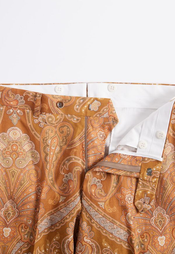 Paul Stuart Printed Paisley Linen Trouser, image 2