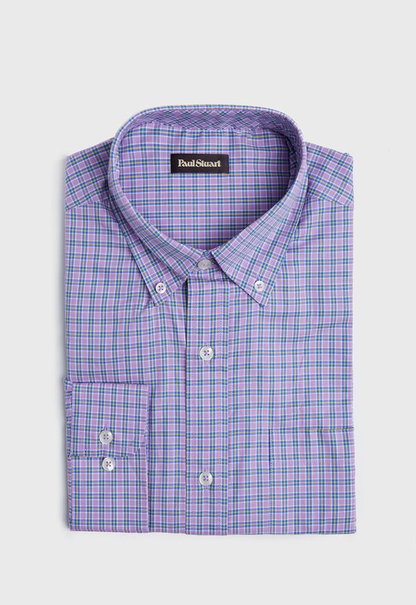 Paul Stuart Cotton Tattersall Sport Shirt, image 1