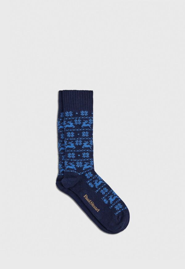 Paul Stuart Holiday Motif Sock, image 1
