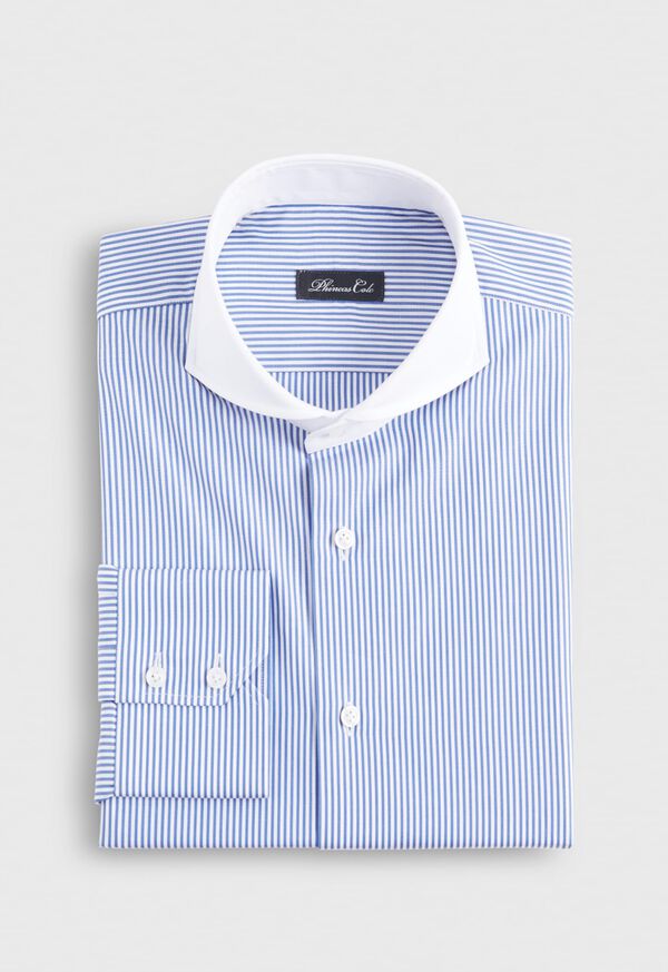 Paul Stuart Contrast Short Cutaway Collar Dress Shirt, image 1