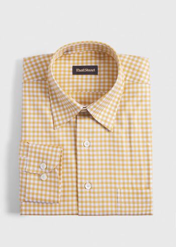 Paul Stuart Gingham Check Twill Sport Shirt