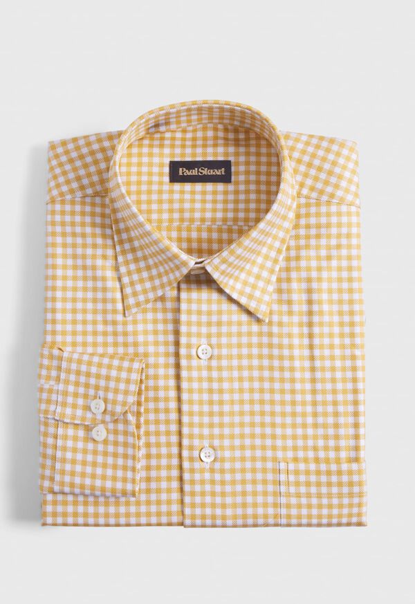 Paul Stuart Gingham Check Twill Sport Shirt, image 1