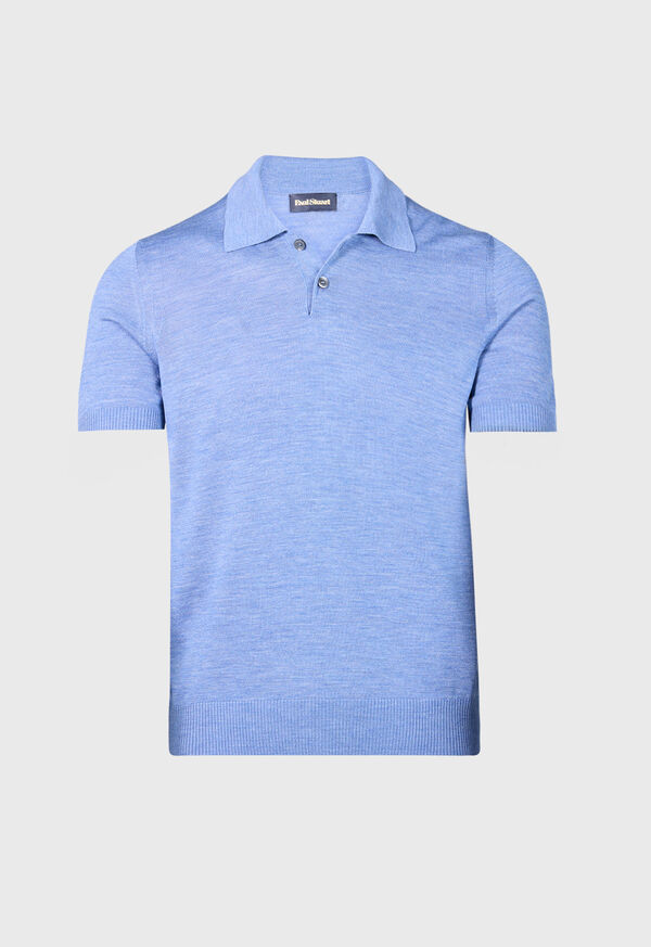 Paul Stuart Short Sleeve Silk Polo, image 1