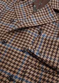 Paul Stuart Large Houndstooth Double Breasted Coat, thumbnail 2