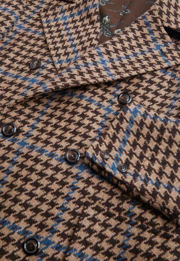 Paul Stuart Large Houndstooth Double Breasted Coat, image 2