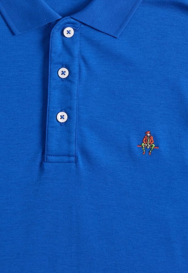 Paul Stuart Pima Interlock Logo Polo, image 2