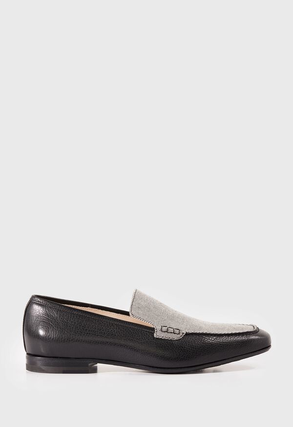 Paul Stuart Paris II Leather and Fabric Loafer, image 1