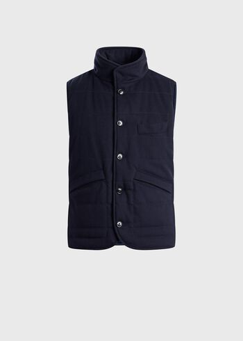 Paul Stuart Wool & Cashmere Quilted Vest