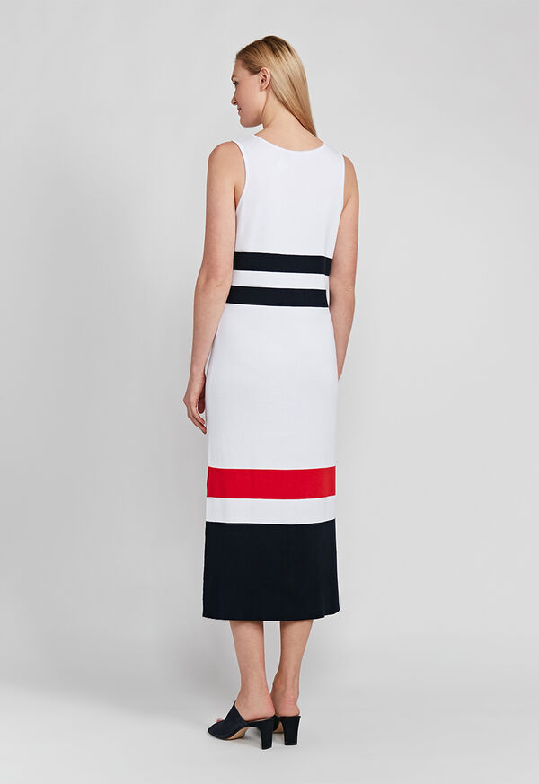 Paul Stuart Cotton Striped Maxi Dress, image 2