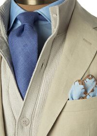 Paul Stuart Tan Unconstructed Linen Jacket, thumbnail 2