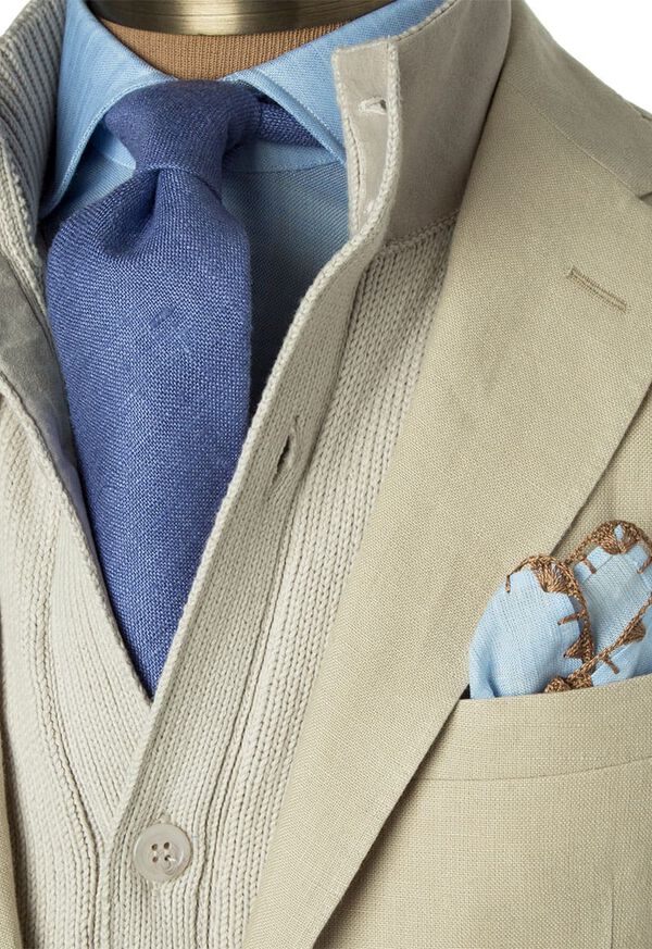 Paul Stuart Tan Unconstructed Linen Jacket, image 2