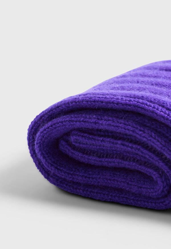 Paul Stuart Cashmere Solid Ribbed Sock, image 2