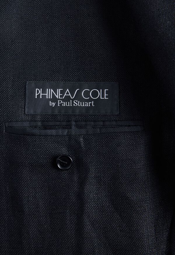 Paul Stuart Black Linen Two-Button Jacket, image 4