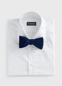 Paul Stuart Blunt Edge Cotton Velvet Bow Tie, thumbnail 2