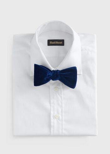 Paul Stuart Blunt Edge Cotton Velvet Bow Tie