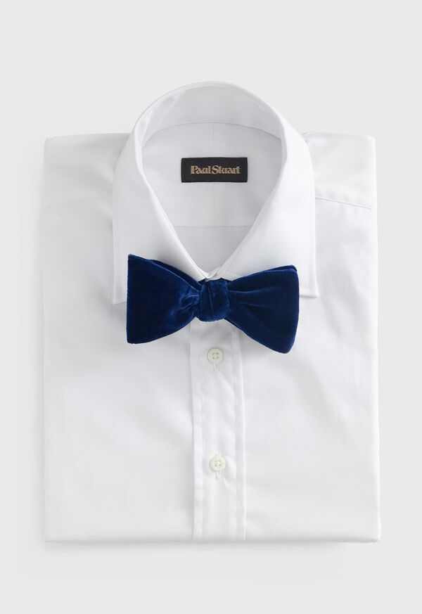 Paul Stuart Blunt Edge Cotton Velvet Bow Tie, image 2