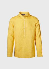 Paul Stuart Linen Half Placket Sport Shirt, thumbnail 1