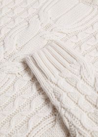 Paul Stuart Cashmere Cable and Rib Crewneck Sweater, thumbnail 3