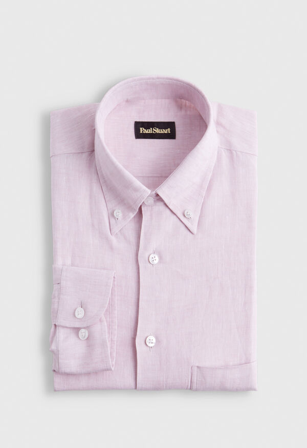 Paul Stuart Linen Button-Down Collar Sport Shirt, image 1