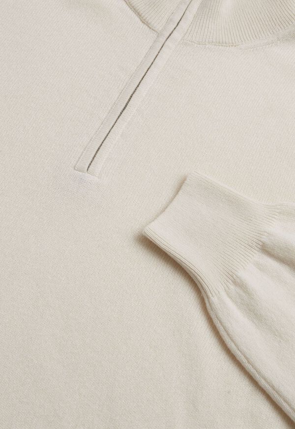 Paul Stuart Classic Cashmere Quarter Zip Sweater, image 2