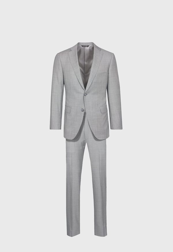Paul Stuart Grey 100% Wool Birdseye Suit, image 1