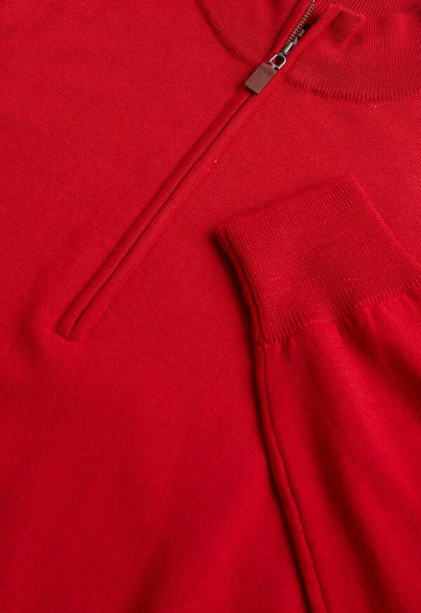 Paul Stuart Merino Wool Quarter Zip Sweater, image 2