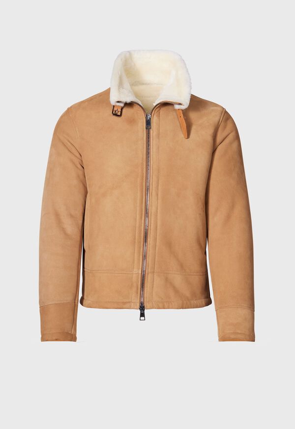 Paul Stuart Shearling Aviator Jacket, image 1