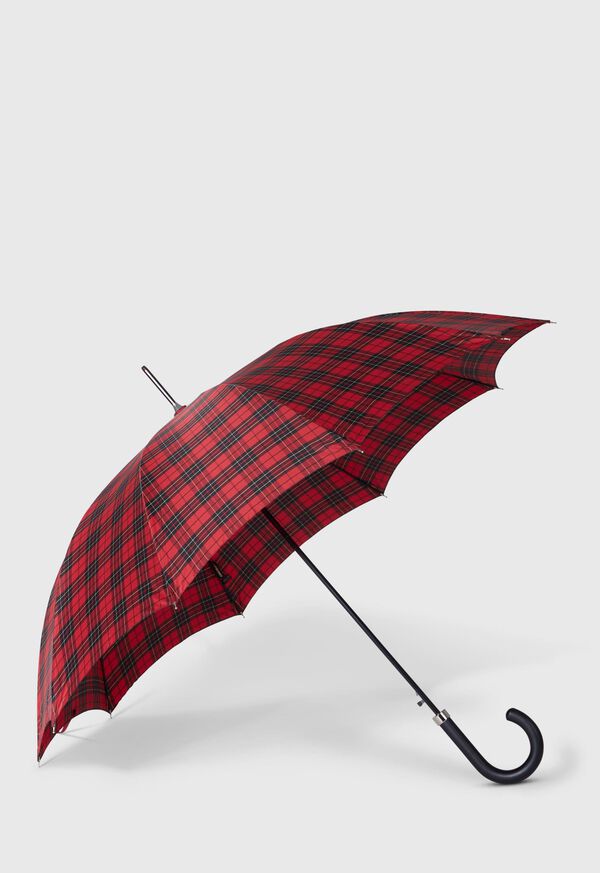 Paul Stuart Black Watch Plaid Umbrella, image 1