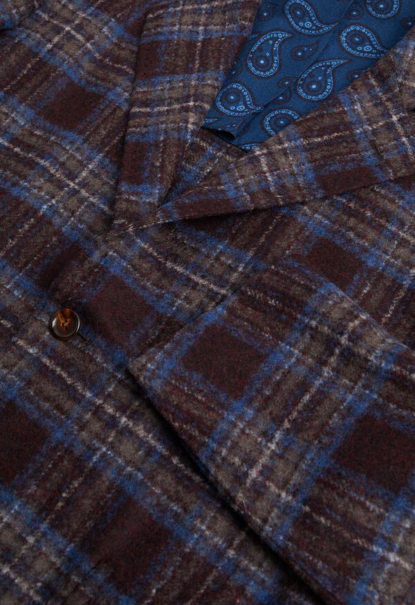 Paul Stuart Burgundy Plaid Blazer, image 2