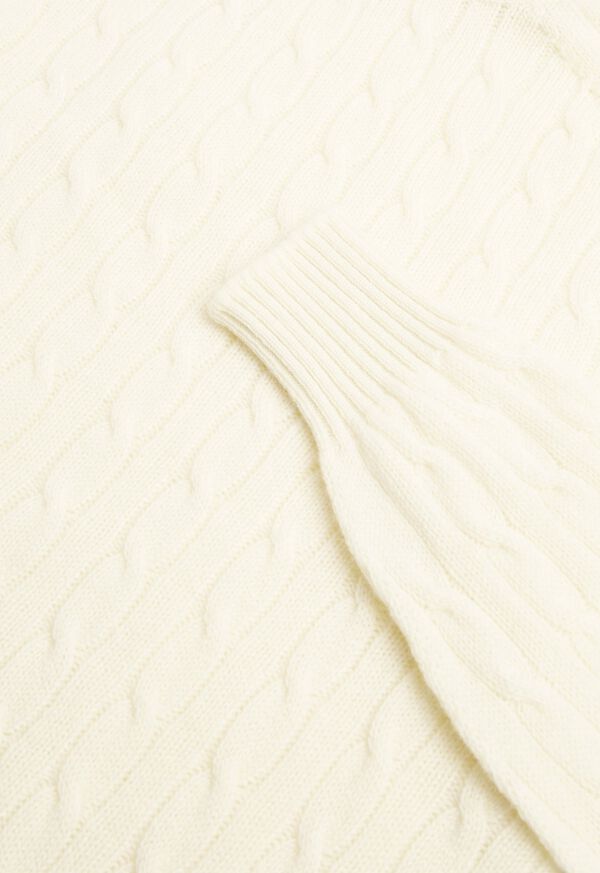 Paul Stuart Scottish Cashmere Cable Knit Turtleneck, image 6