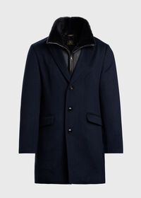 Paul Stuart Wool Coat with Shearling Gilet, thumbnail 1