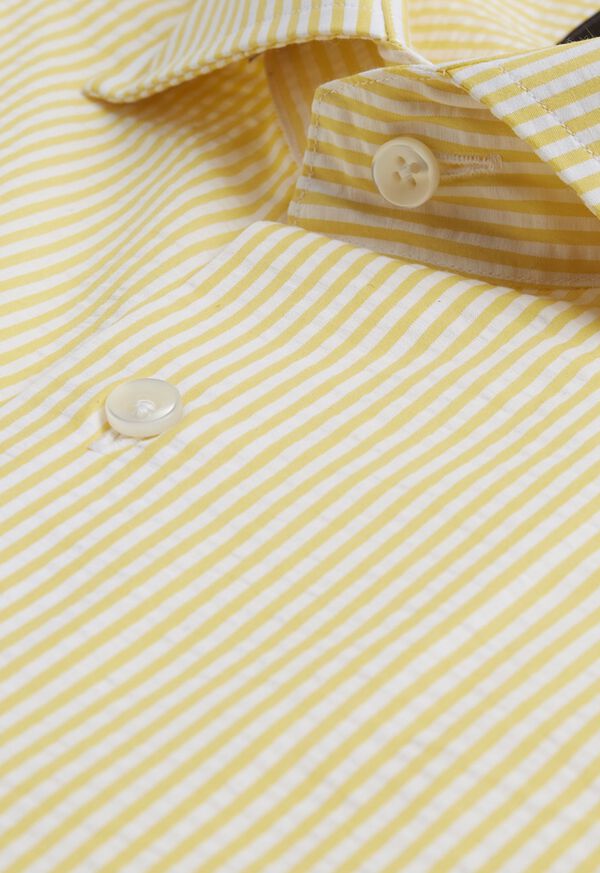 Paul Stuart Cotton Seersucker Bengal Stripe Sport Shirt, image 2