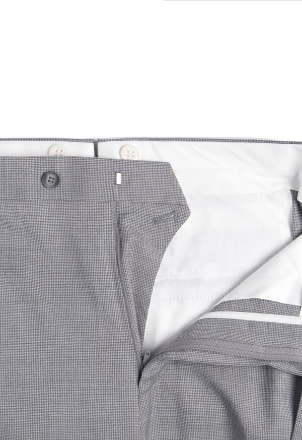 Paul Stuart Light Grey Mini Houndstooth Wool Blend suit, image 6