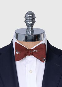 Paul Stuart Wool Mallard Print Bow Tie, thumbnail 2