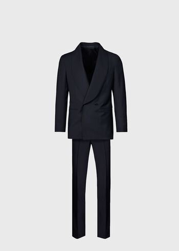 Paul Stuart Wool Double Breasted Shawl Collar Tuxedo