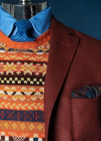 Paul Stuart Red Shetland Wool Soft Jacket, thumbnail 3