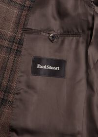 Paul Stuart Brown Plaid Wool Sport Jacket, thumbnail 3