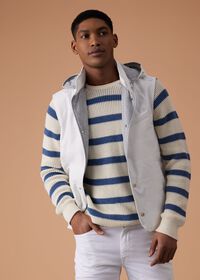 Paul Stuart Striped Cotton Crewneck Sweater, thumbnail 4