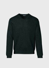 Paul Stuart Classic Alpaca Links V-Neck Sweater, thumbnail 16