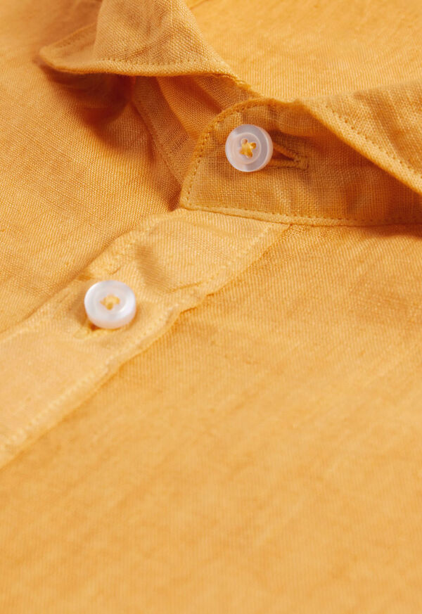 Paul Stuart Linen Half Placket Sport Shirt, image 3